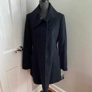Via Spiga Black Coat NWT Size 12